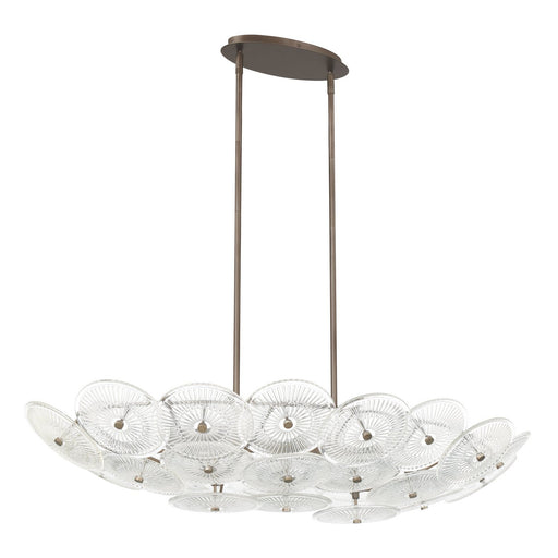 Thesis 207309A Eight Light Chandelier, Forged Bronze