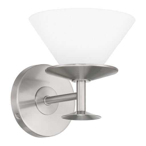 Thesis 207327A One Light Vanity, Brushed Nickel, Polished Nickel
