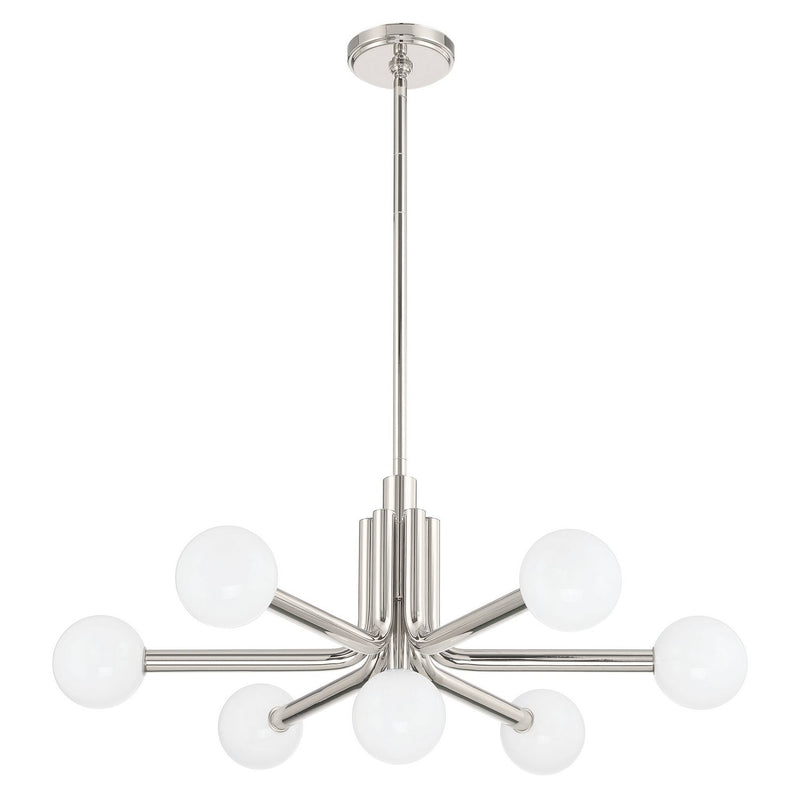 Thesis 207348A LED Chandelier, Polished Nickel
