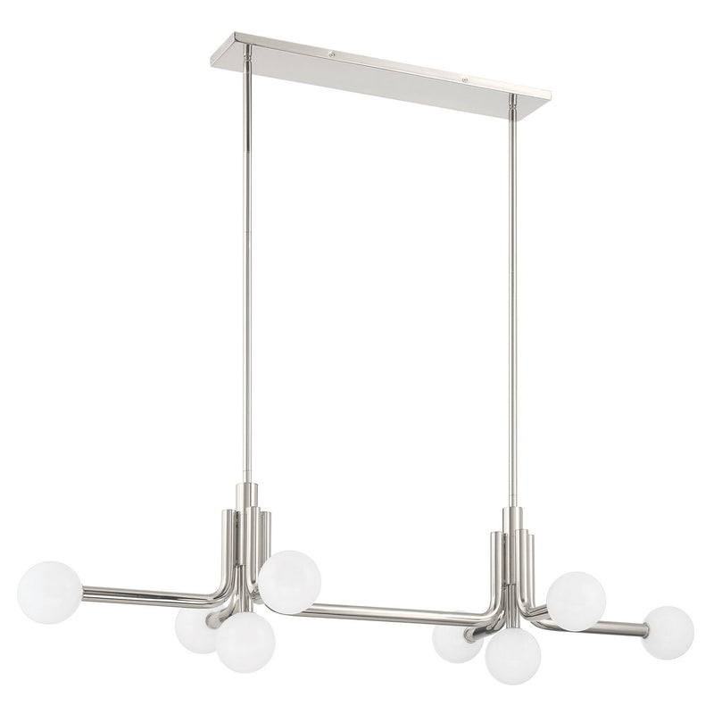 Thesis 207351A LED Linear Chandelier, Polished Nickel