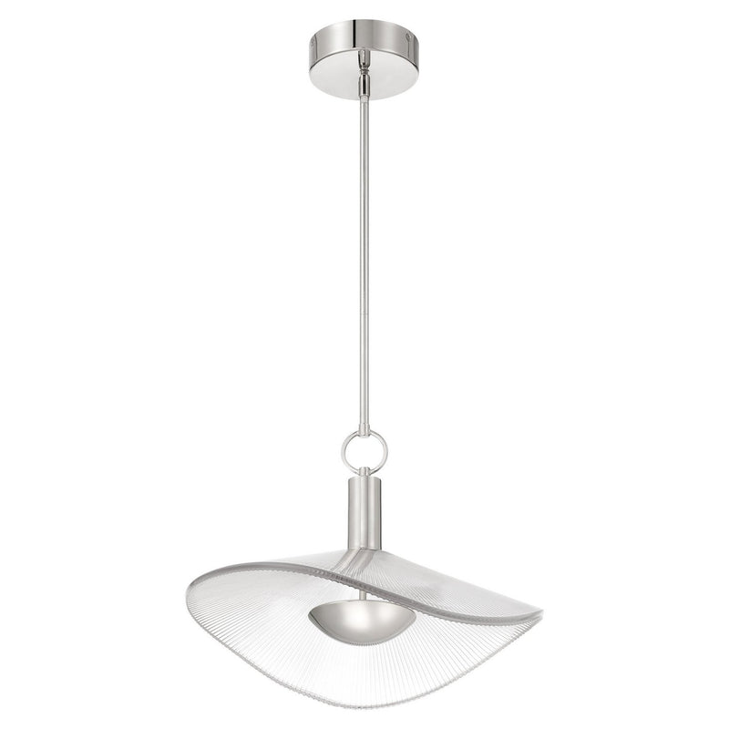 Thesis 207393A LED Convertible Pendant, Polished Nickel