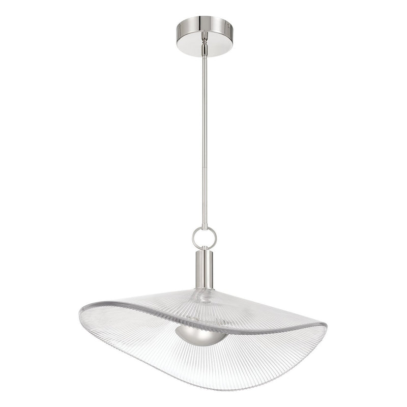 Thesis 207394A LED Convertible Pendant, Polished Nickel