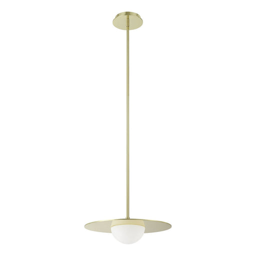 Thesis 207408A LED Convertible Pendant, Polished Brass