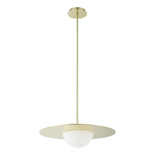 Thesis 207409A LED Convertible Pendant, Polished Brass