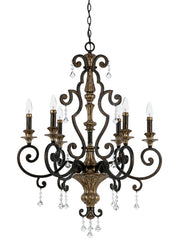 Quoizel MQ5006HL Marquette Six Light Chandelier, Heirloom Main Image.jpg