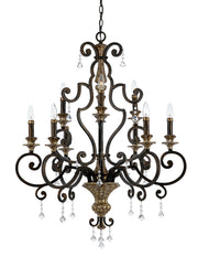 Quoizel MQ5009HL Marquette Nine Light Chandelier, Heirloom Main Image.jpg