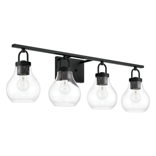 Thesis 207637A Four Light Vanity, Matte Black