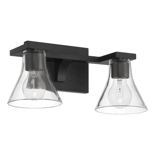 Thesis 207662A Two Light Vanity, Matte Black