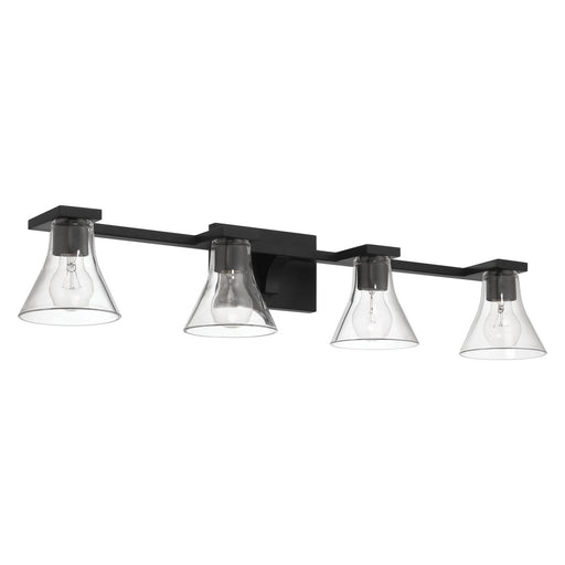 Thesis 207664A Four Light Vanity, Matte Black