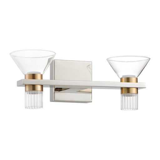 Thesis 207688A LED Vanity, Polished Nickel, Champagne Gold
