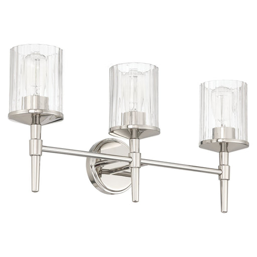 Thesis 207698A Three Light Vanity, Polished Nickel