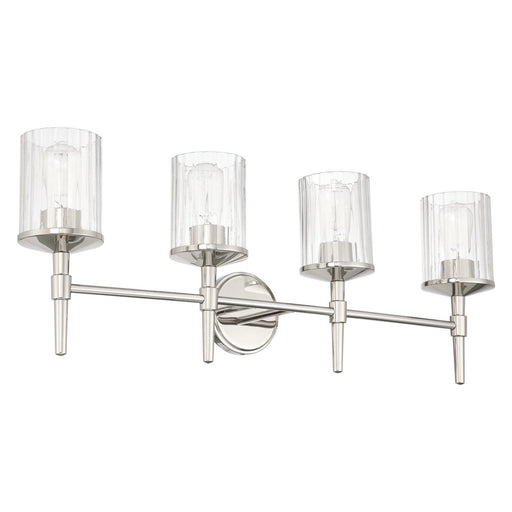 Thesis 207699A Four Light Vanity, Polished Nickel