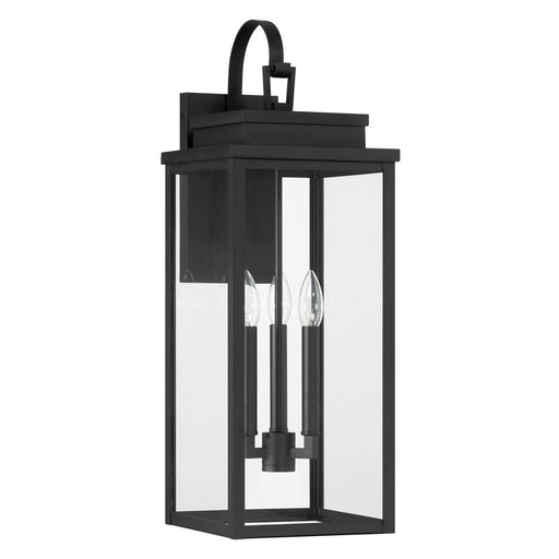 Thesis 207743A Three Light Exterior Wall Sconce, Textured Black
