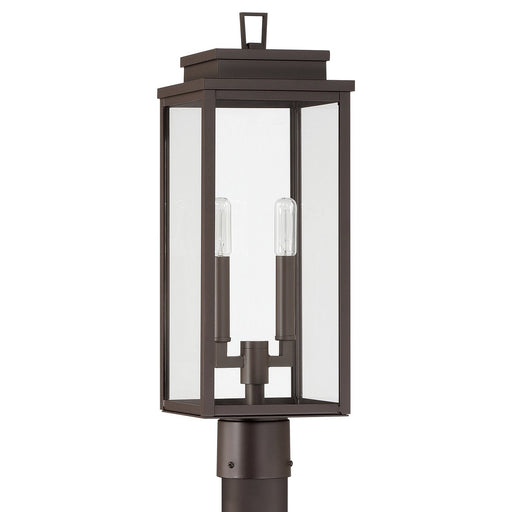 Thesis 207753A Two Light Exterior Post Light, Dark Bronze