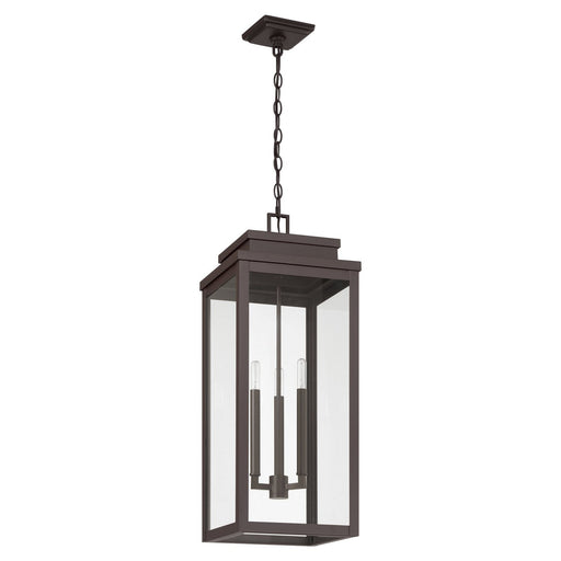 Thesis 207756A Three Light Exterior Pendant, Dark Bronze