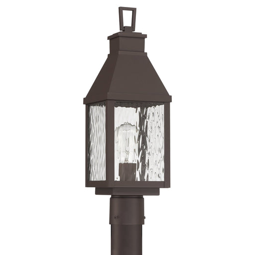 Thesis 207765A One Light Exterior Post Light, Dark Bronze