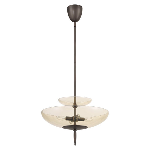 Thesis 207783A Four Light Convertible Pendant, Forged Bronze