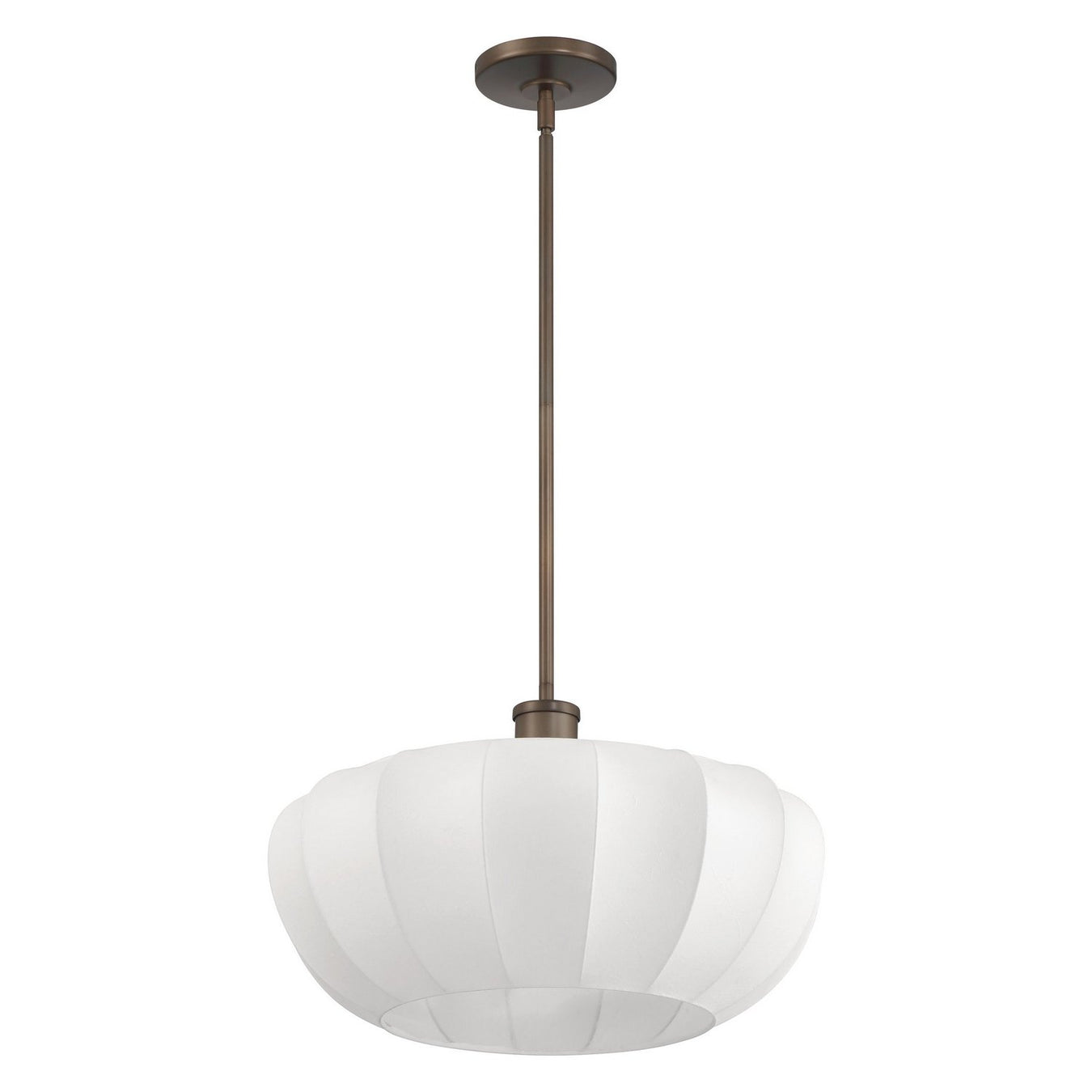 Thesis 207793A Four Light Convertible Pendant, Forged Bronze