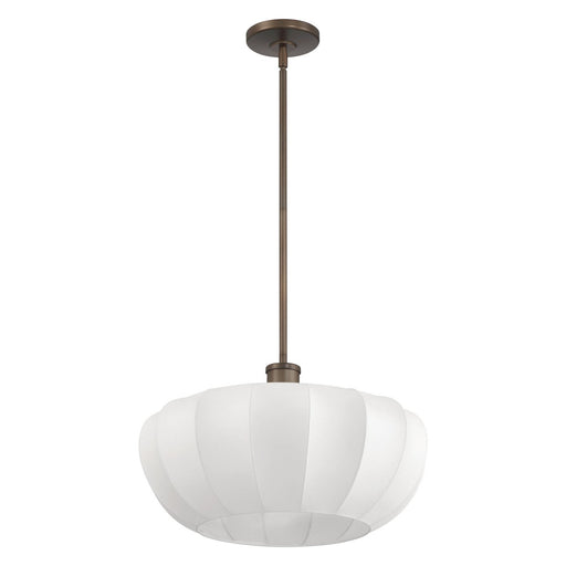 Thesis 207793A Four Light Convertible Pendant, Forged Bronze