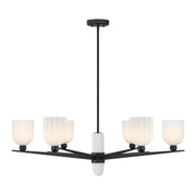 Savoy House 1-1125-6-89 Six Light Chandelier, Matte Black