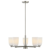 Savoy House 1-1246-5-SN Five Light Chandelier, Satin Nickel