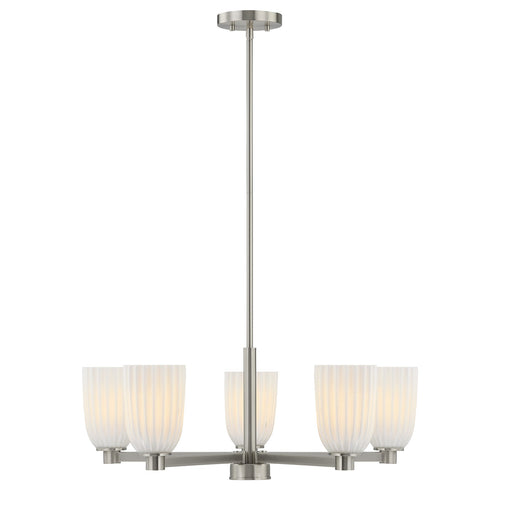 Savoy House 1-1246-5-SN Five Light Chandelier, Satin Nickel