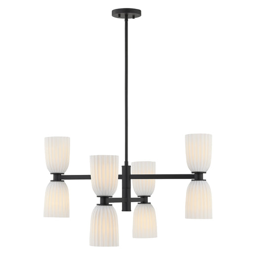 Savoy House 1-1248-8-89 Eight Light Chandelier, Matte Black