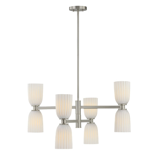 Savoy House 1-1248-8-SN Eight Light Chandelier, Satin Nickel
