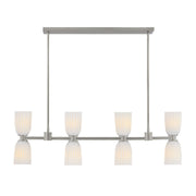 Savoy House 1-1249-8-SN Eight Light Linear Chandelier, Satin Nickel