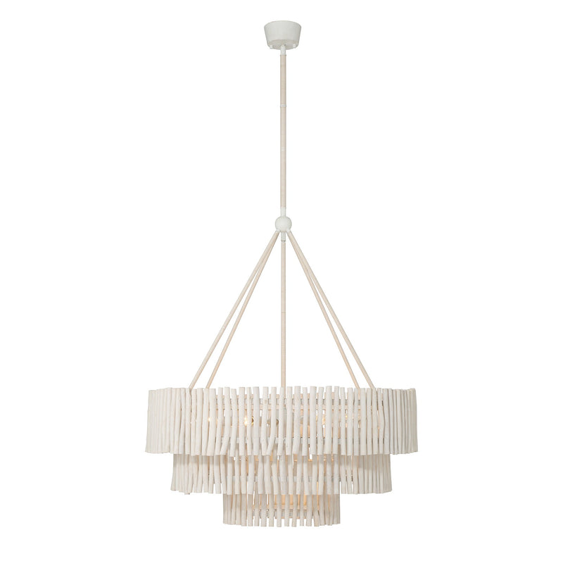 Savoy House 1-1456-9-340 Nine Light Chandelier, Blanco