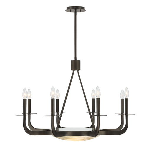 Savoy House 1-1487-9-15 Nine Light Chandelier, Mediterranean Bronze