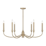 Savoy House 1-1500-6-127 Six Light Chandelier, Noble Brass