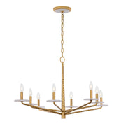 Savoy House 1-1965-8-60 Eight Light Chandelier, Distressed Gold