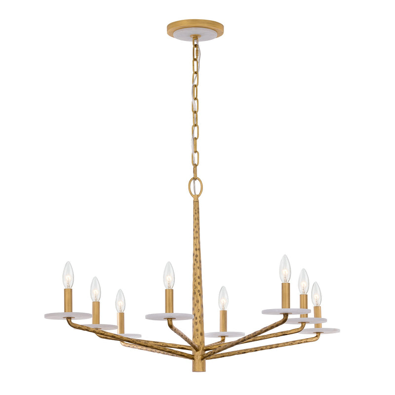 Savoy House 1-1965-8-60 Eight Light Chandelier, Distressed Gold