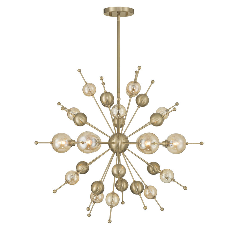 Savoy House 1-2514-6-127 Six Light Chandelier, Noble Brass