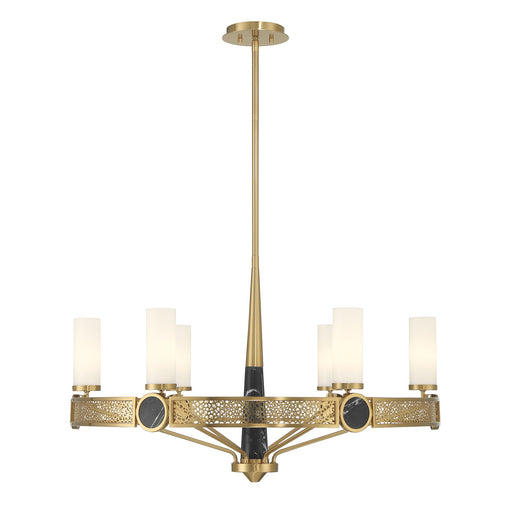 Savoy House 1-2914-6-322 Six Light Chandelier, Warm Brass