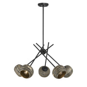 Savoy House 1-2968-5-89 Five Light Chandelier, Matte Black