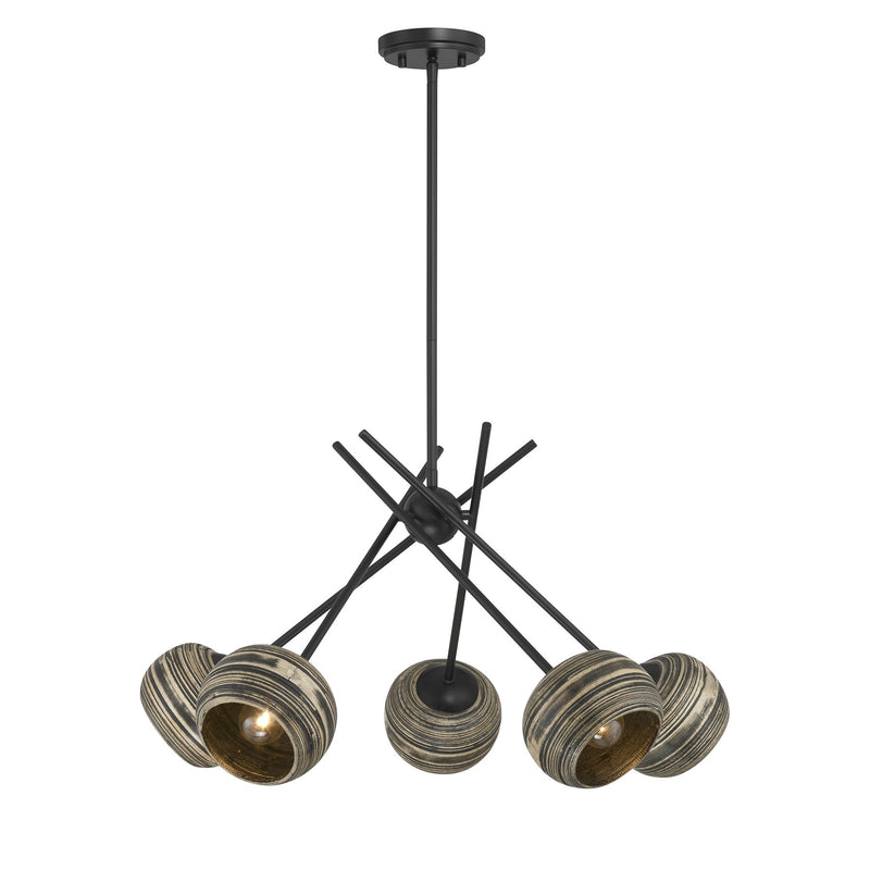 Savoy House 1-2968-5-89 Five Light Chandelier, Matte Black