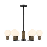 Savoy House 1-4080-6-89 Six Light Chandelier, Matte Black