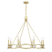 Savoy House 1-4102-8-328 Eight Light Chandelier, Spun Gold