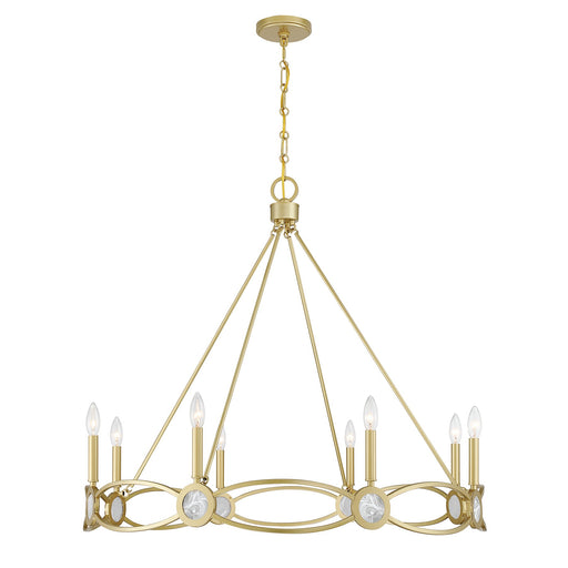 Savoy House 1-4102-8-328 Eight Light Chandelier, Spun Gold