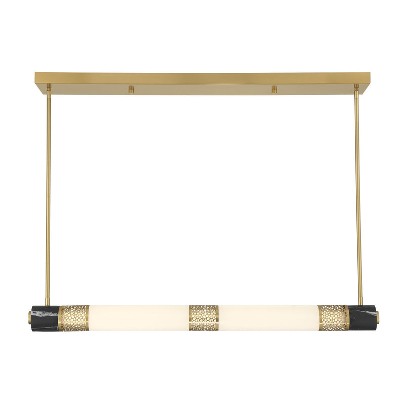 Savoy House 1-2917-1-322 LED Linear Chandelier, Warm Brass