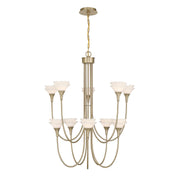Savoy House 1-5083-10-127 Ten Light Chandelier, Noble Brass