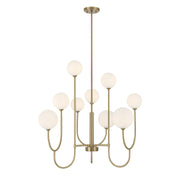 Savoy House 1-5980-9-127 Nine Light Chandelier, Noble Brass