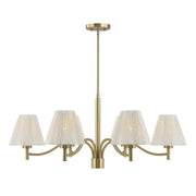 Savoy House 1-6084-6-127 Six Light Chandelier, Noble Brass