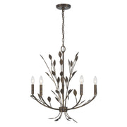 Savoy House 1-6706-5-334 Five Light Chandelier, Enchanted Bronze