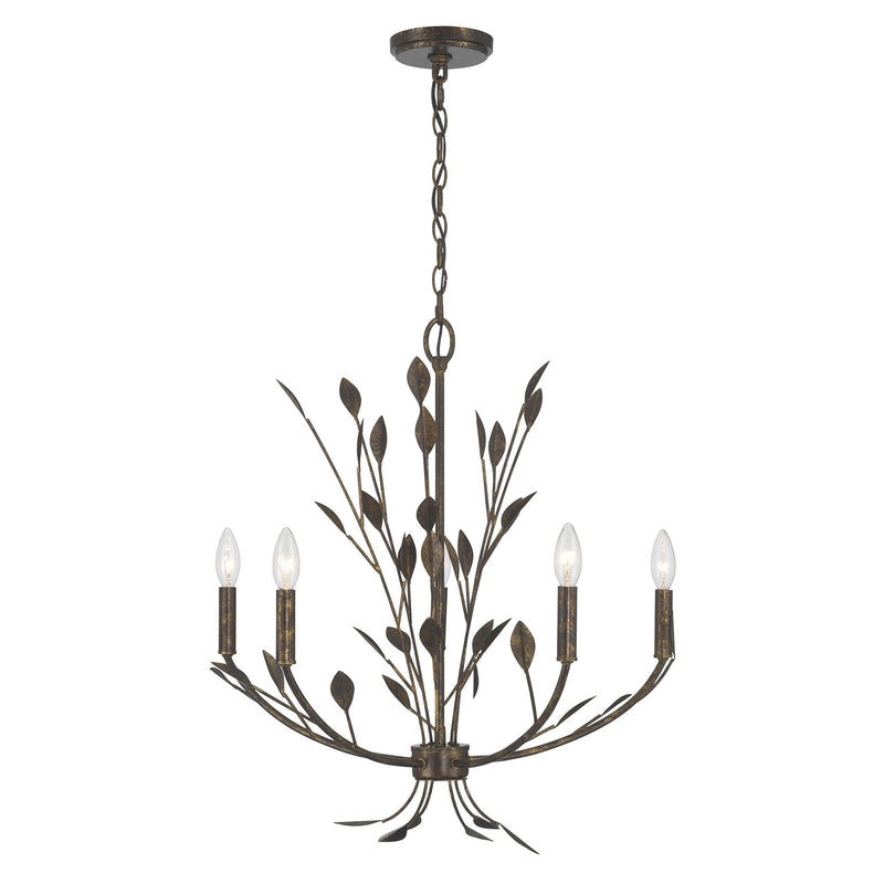 Savoy House 1-6706-5-334 Five Light Chandelier, Enchanted Bronze