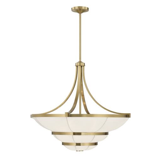 Savoy House 1-9152-4-322 Four Light Chandelier, Warm Brass