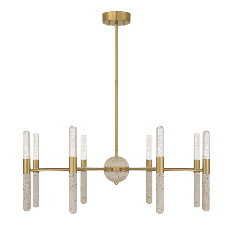 Savoy House 1-9716-8-322 LED Chandelier, Warm Brass