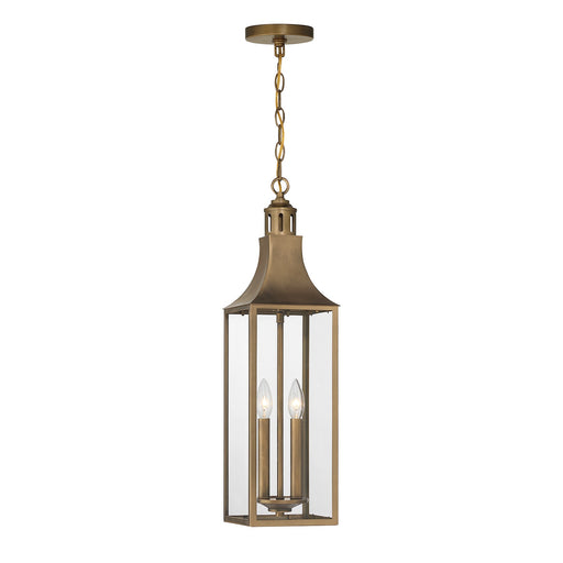 Savoy House 5-220-273 Two Light Outdoor Hanging Lantern, Atlas Bronze